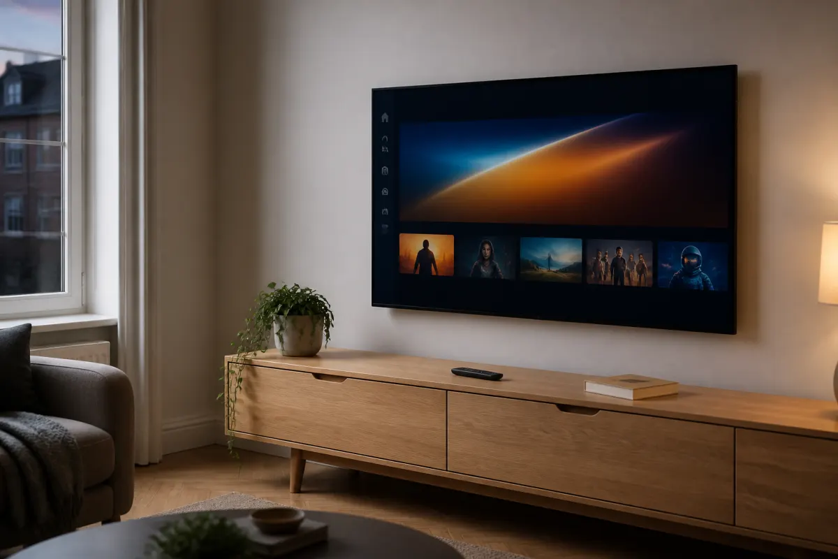 Living room TV ready for IPTV One setup